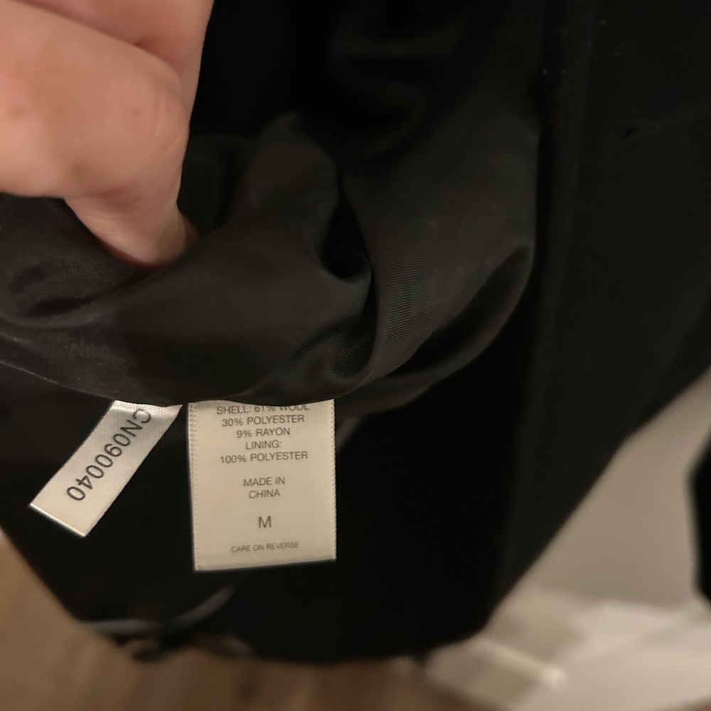 New York & Company Black Trench Coat - Picture 4 of 5